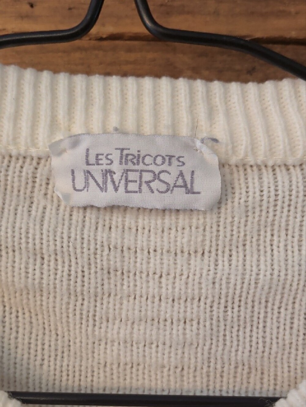 Universal Thread Ivory Ribbed Button-Front Cardigan with Pockets - Picture 3 of 4